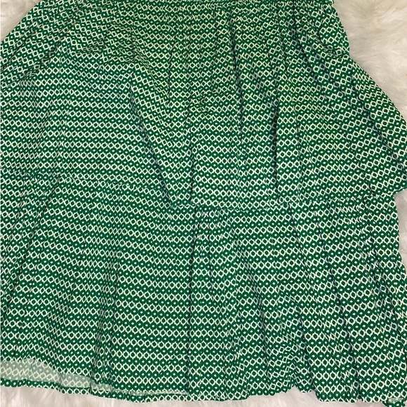Bar III Green White Tiered Ruffle Dress - Picture 4 of 12